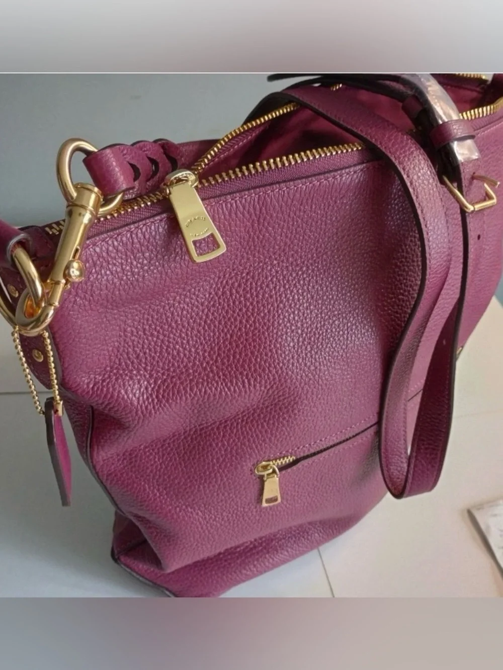 Coach Abby Duffle Maroon in EUC MSRP: $398.00 - Picture 16 of 16